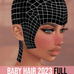 IMVU SLEEK HAIR, IMVU BABY HAIR, IMVU BBH, FREE IMVU TEXTURES, FREE IMVU MESH, HAIR EDGE, HAIR EDGES