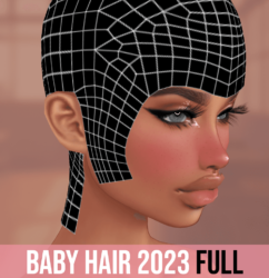 IMVU SLEEK HAIR, IMVU BABY HAIR, IMVU BBH, FREE IMVU TEXTURES, FREE IMVU MESH, HAIR EDGE, HAIR EDGES