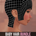 imvu baby hair mesh textures and opacity maps