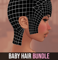 imvu baby hair mesh textures and opacity maps